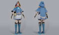 model and texture 3d character for games and video