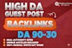 provide high authority guest post services for SEO agencies