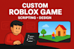 create and develop a professional roblox game with scripting  custom features