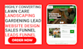 generate lawn care landscaping gardening website with lead capture system