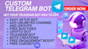 develop an advanced telegram bot