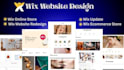 wix website design redesign wix website update wix online store design