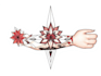 create sleeve tattoo design in geometric style