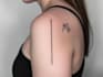 make line art, monoline geometric, minimalist tattoo design