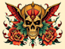 create awesome old school tattoo style design