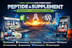 design peptide nutraceutical supplement shopify woocommerce