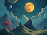 create surrealism illustration design