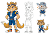 draw custom mascot and cartoon character illustration