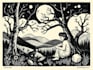 do linocut or woodcut illustrations