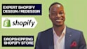 design shopify dropshipping store website for conversions
