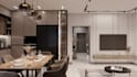 renovate ikea kitchen cabinet, island backsplash design, 3d rendering kitchen