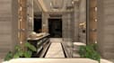 refurnish contemporary master bathroom, bathroom remodel,photorealistic render