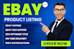 do ebay listing, ebay SEO ebay bulk product listing and upload