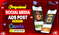 high converting facebook ads design and banner ads design
