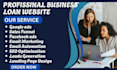 design a professional business loan website that attracts and converts clients