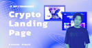 build a modern crypto nft landing page with 3d animation
