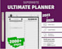 design esty digital planner hyperlinked planner journal design digital product