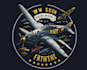 create t shirt ww2 fighter airplane aviation logo