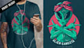 do high quality t shirt music alien logo