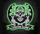 do custom pirate skull logo metal wall art led light