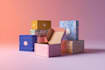 do box design, mailer subscription box design and mockup