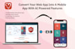 convert your website or web app into a ai based mobile app