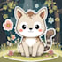 create cute animal illustrations for stickers or clip art