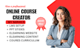 create online course content, course creation, course curriculum, elearning