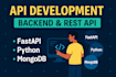 build secure fastapi backend with mongodb rest API development