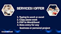 do fast and accurate typing or data entry with error free