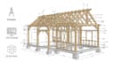 draft timber wood structure, framing plan foundation and trusses plan for permit