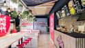 render 3d restaurant interior,loft shawarma shop,chicage pizzaria,cgi lounge bar