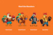 design 2d game UI and characters