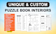 create custom word search and puzzle activity book covers and interiors for KDP