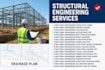 structural engineering design steel frame concrete design load analysis permit