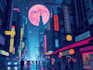 make illustration in scifi cyberpunk, neo tokyo style