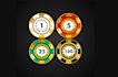 design professional poker chip or poker logo