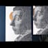 draw a portrait drawing in linocut illustration