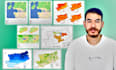 create interactive web 3d maps lulc, and advanced raster analysis ndvi, h, ndwi