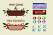 create a full package of streaming graphics in pixel art