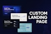develop high converting landing page website in react and next js