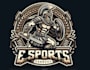 make esport vintage gladiator logo with unlimited revisions