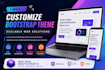 customize bootstrap theme, scalable web