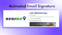 make an animated HTML email signature and clickable email signature