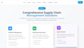 create a modern tailwind CSS landing page with beautiful animations