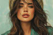 create a realistic digital portrait oil painting