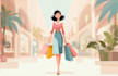 create cartoon background illustration