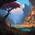 do stunning fantasy landscape, background illustration