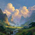 digitally paint fantasy landscape