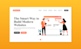 create modern website graphics and flat landing page illustrations